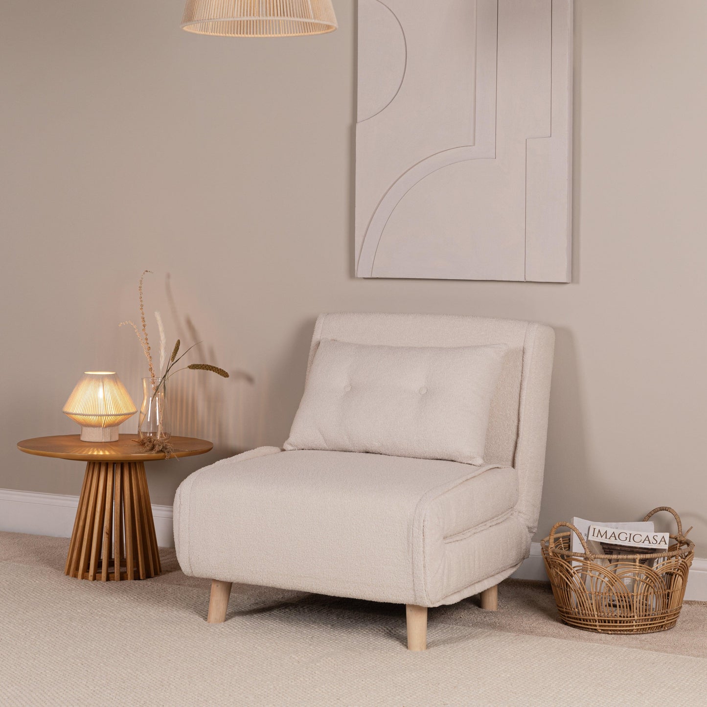 Bari Small White Cotton String Table Lamp-AUDUS INTERIORS