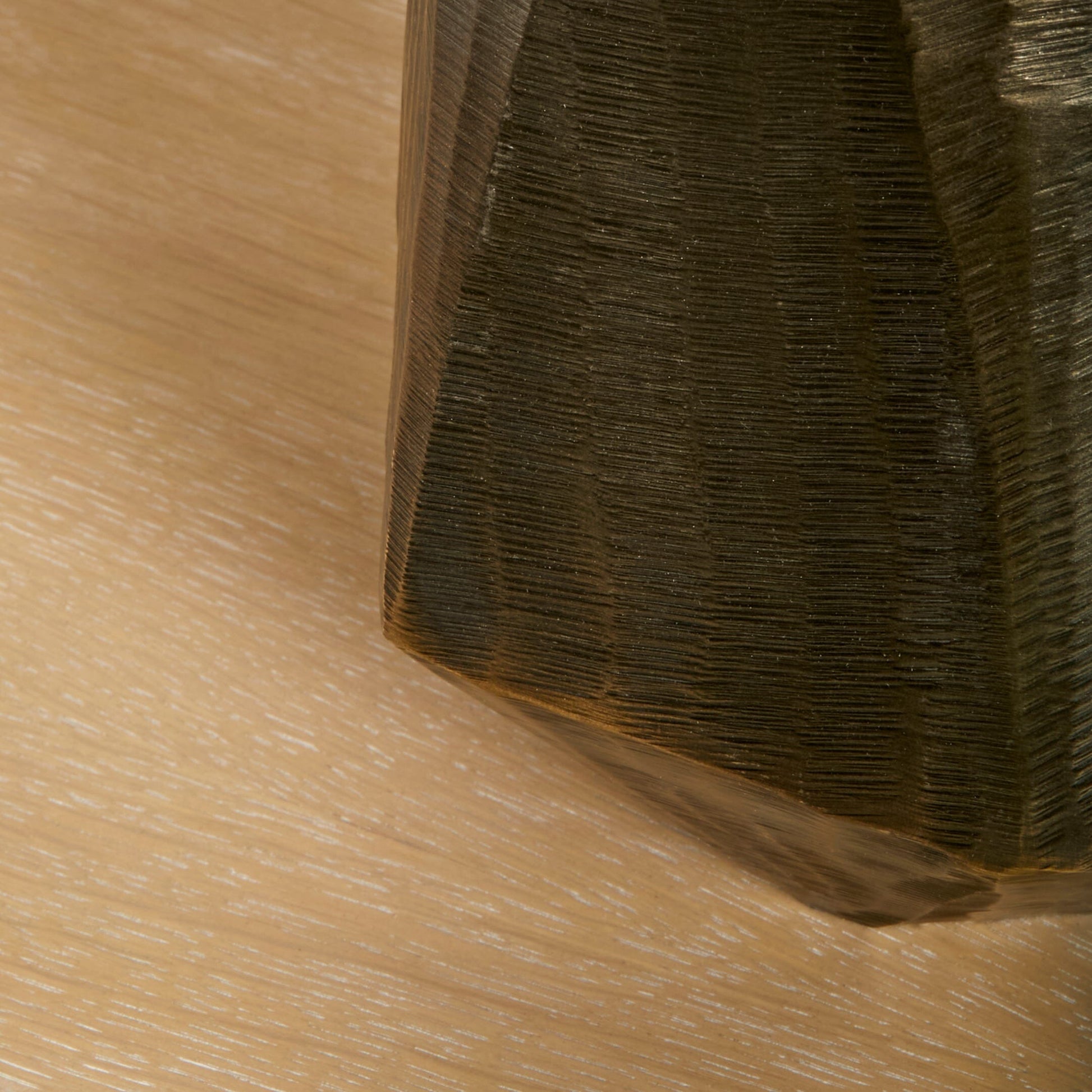 Elcombe Bronze Lamp with Coningsby Taupe Shade - 35cm-AUDUS INTERIORS