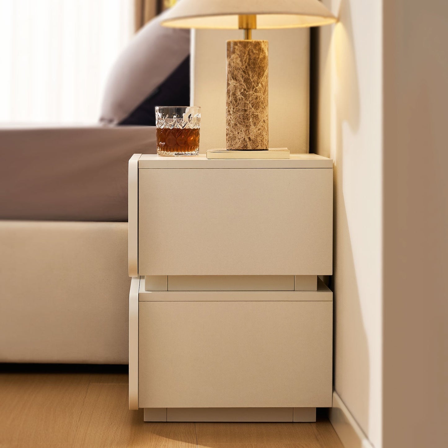 Ennis Bedside Table-AUDUS INTERIORS