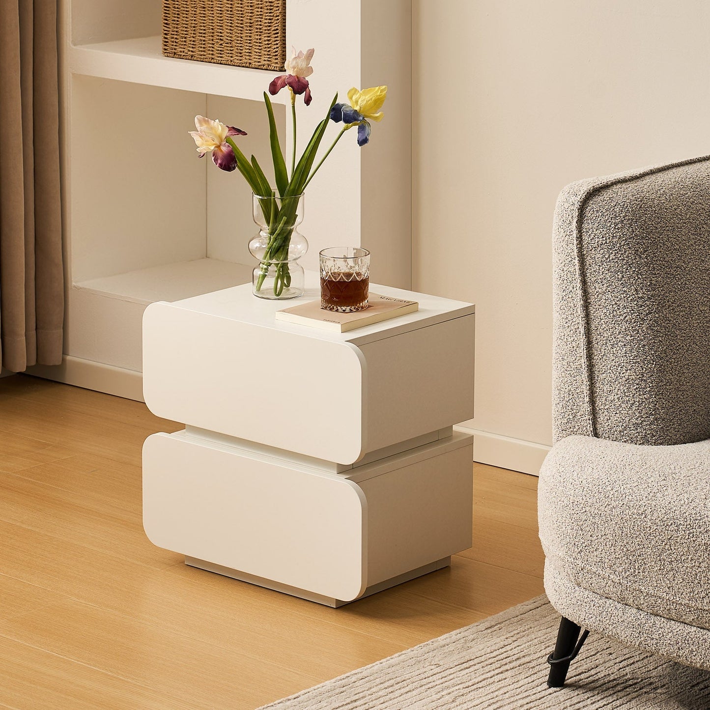 Ennis Bedside Table-AUDUS INTERIORS