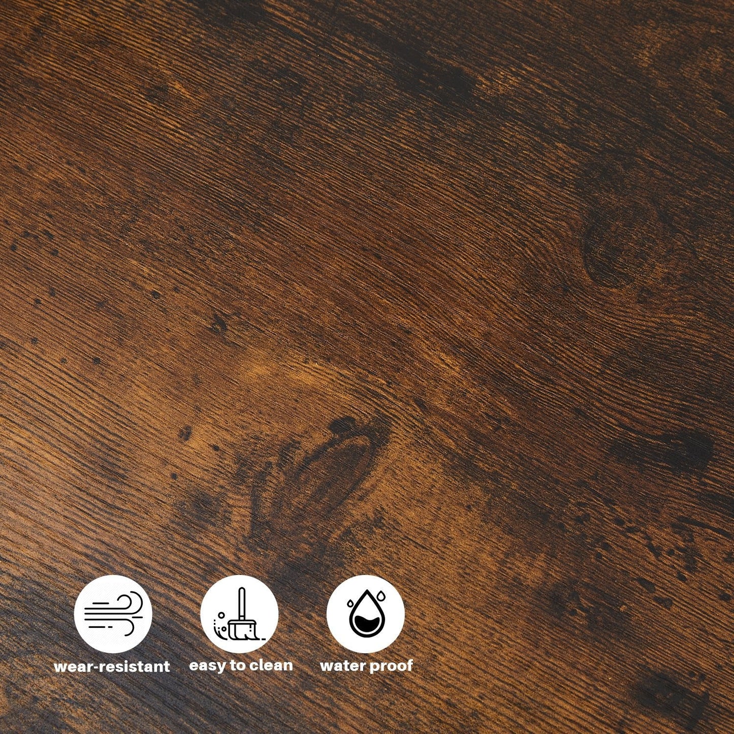 Eyve Industrial Wood Livingroom Side Table [Charging Station]-AUDUS INTERIORS