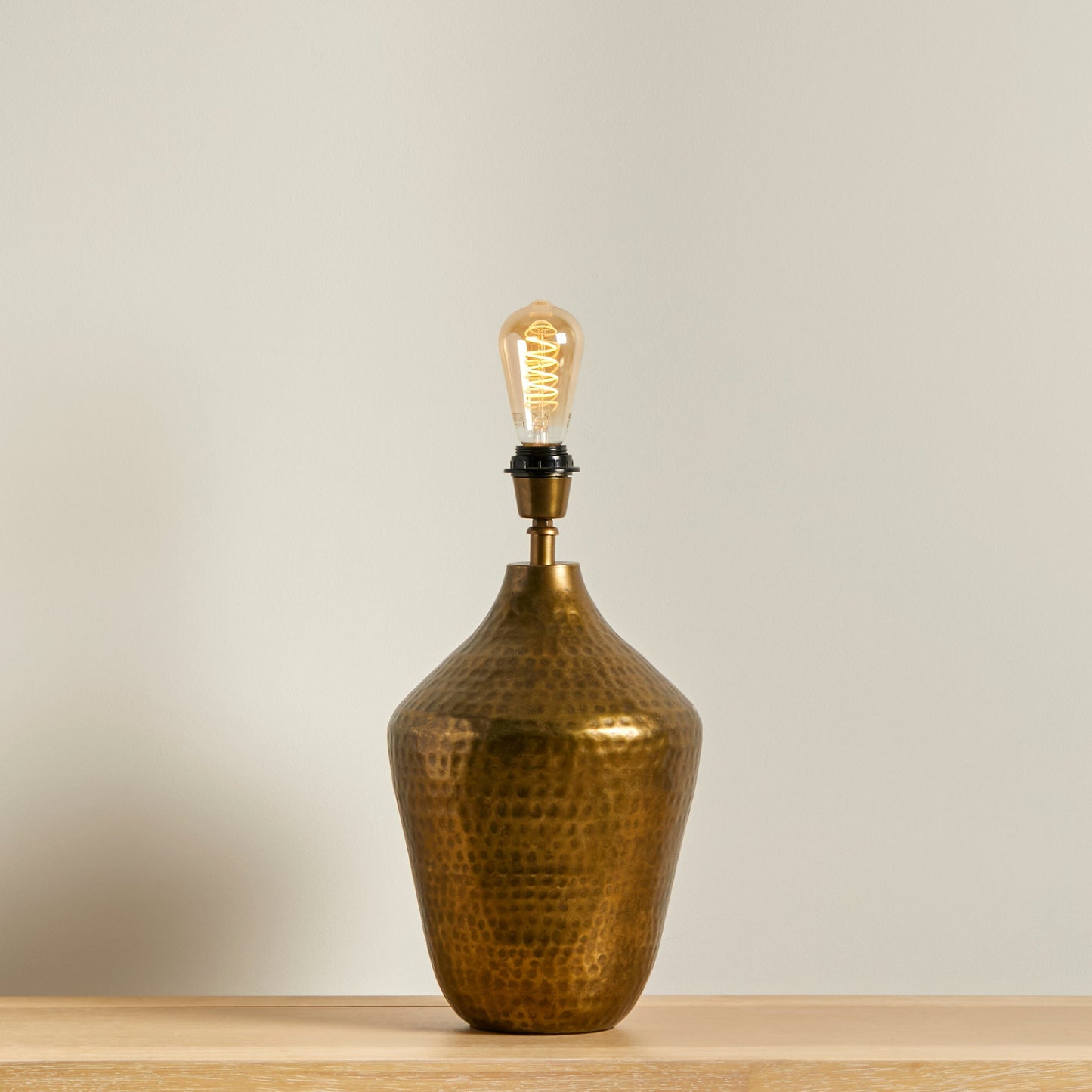 Hale Gold Lamp with Coningsby Taupe Shade - 35cm-AUDUS INTERIORS