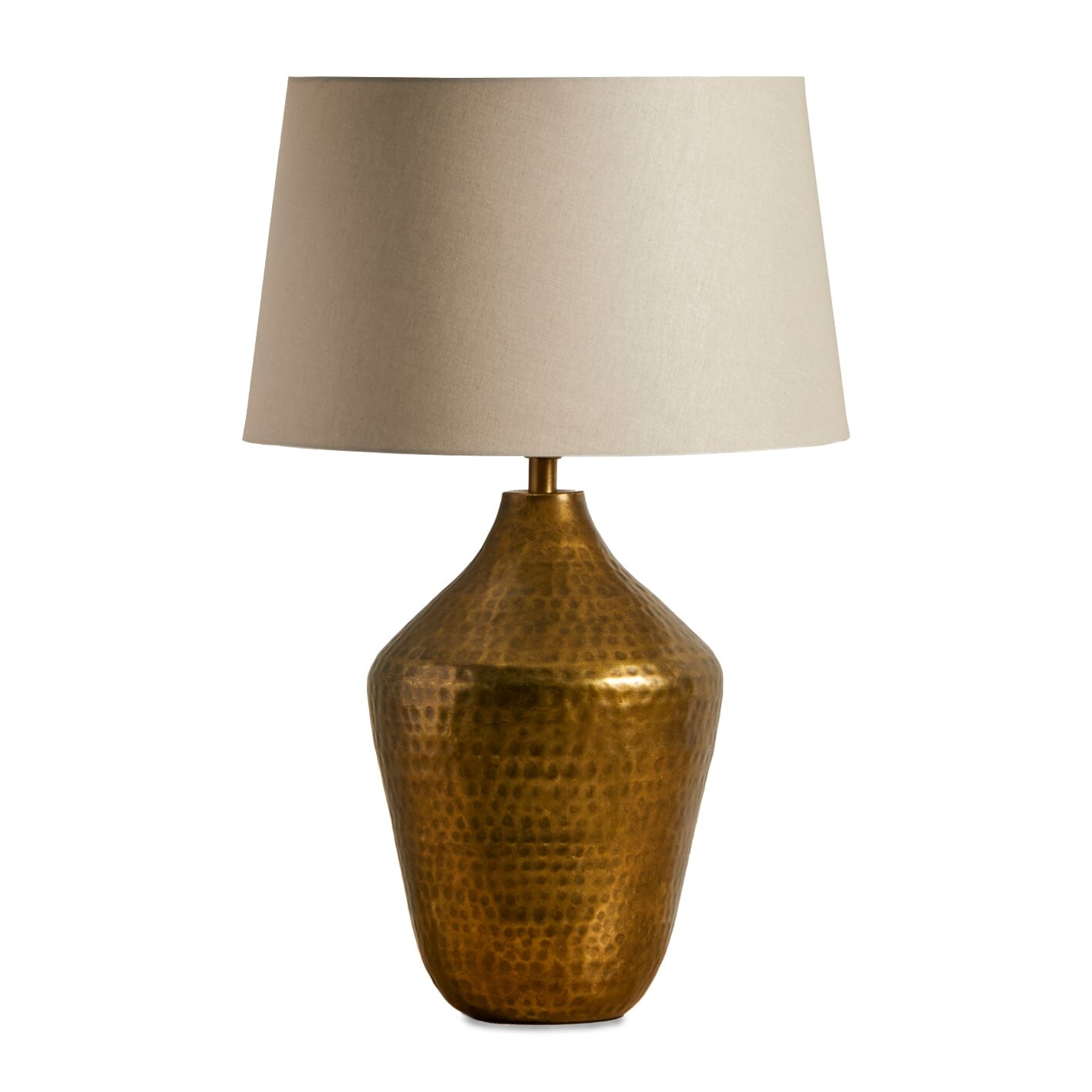 Hale Gold Lamp with Coningsby Taupe Shade - 35cm-AUDUS INTERIORS