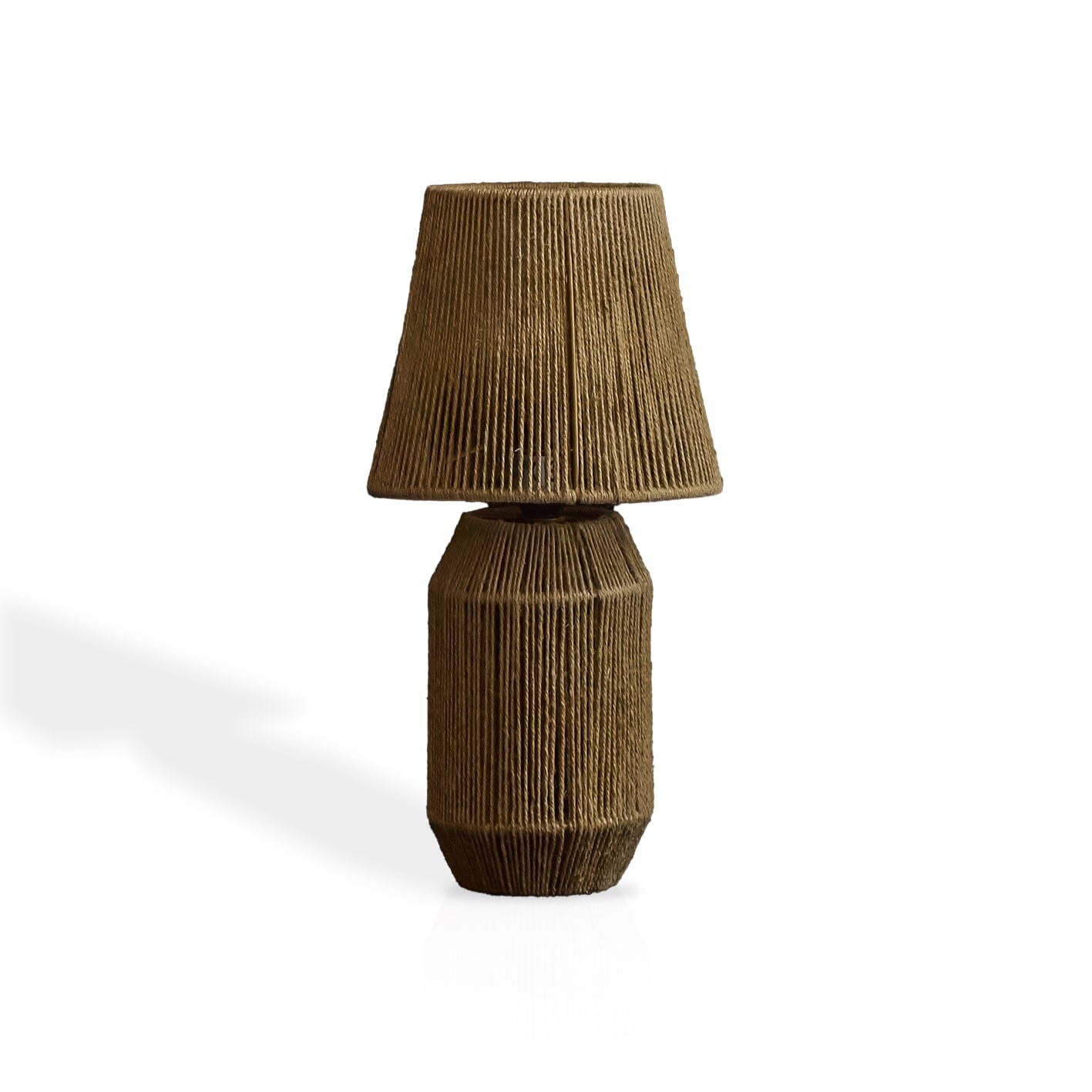 Konduru Small Natural Jute Table Light-AUDUS INTERIORS